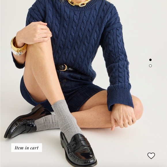 NWT JCREW WINONA LEATHER LOAFERS - new with box! - Picture 2 of 5